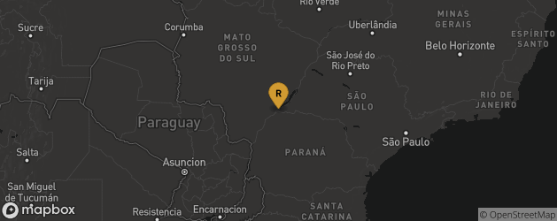 Mapa de ubicación de UNESP Rosana